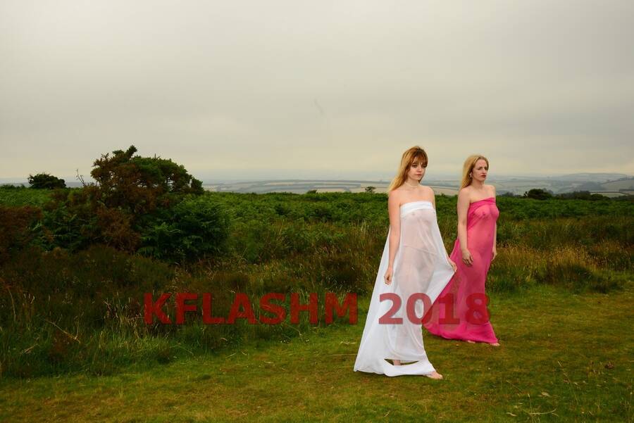 photographer KFLASHM nude modelling photo taken at Exmoor. with Tanya cooney & claire mundy