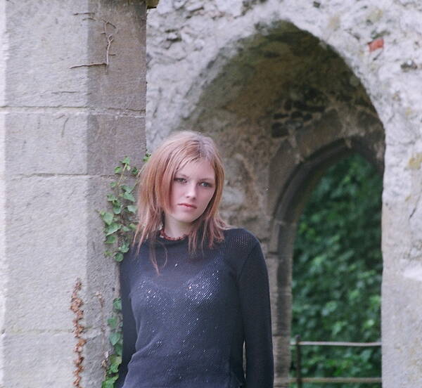 photographer Baron Michael cosplay modelling photo taken at Norfolk with Kirsty . homeless girl in derelict church.