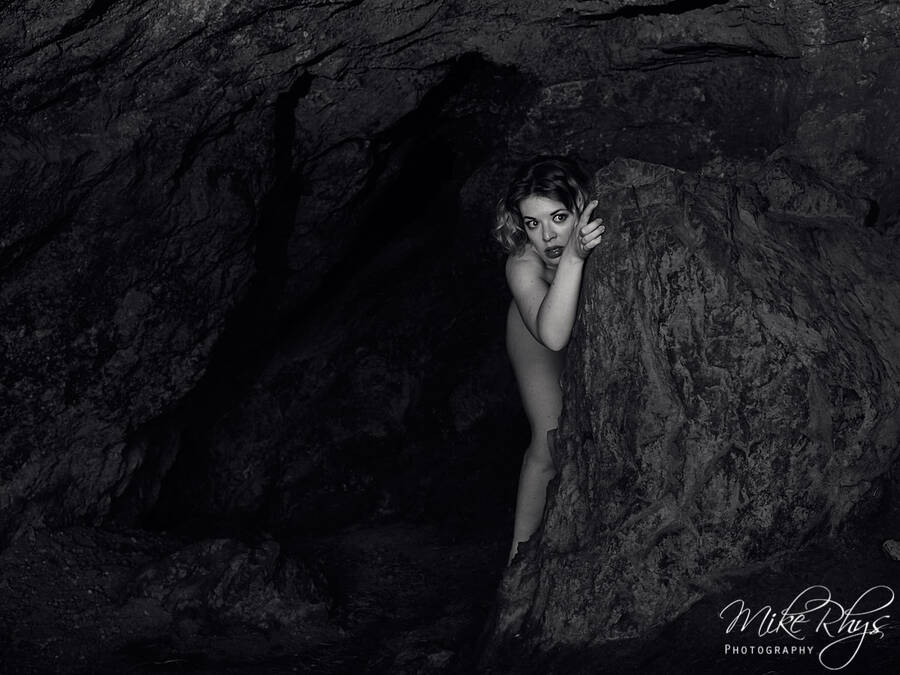 photographer MikeRhys classic modelling photo. when i saw the cave i had the idea to create an image full of emotion helen did a perfect job.