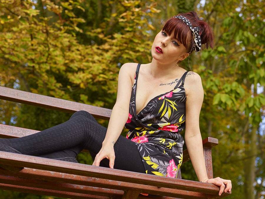 photographer fletch fashion modelling photo taken at Charnwood Water with @TheaRosee