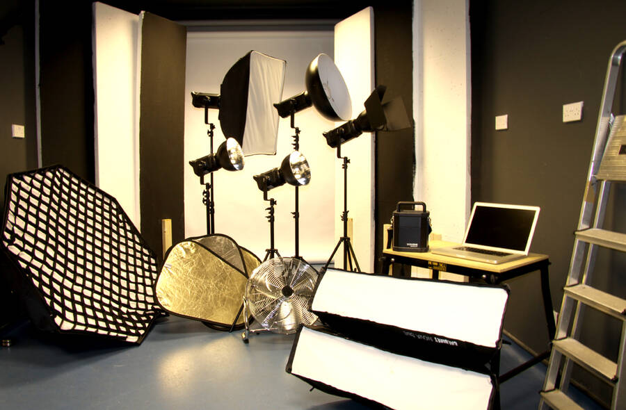 studio Elderpark Studios studio modelling photo taken at @Elderpark+Studios. main studio space.