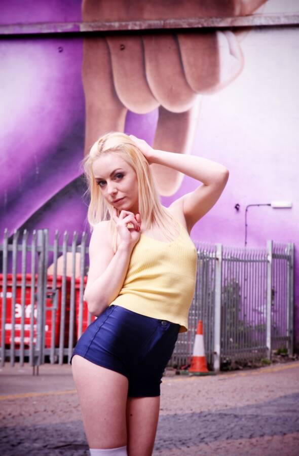 photographer Barry77 alternativefashion modelling photo taken at Glasgow city centre with @Aurora+Violet