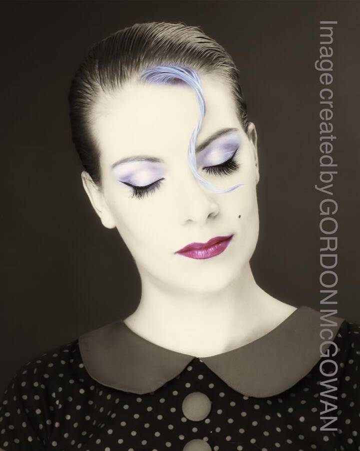 model CarmelaSummers portrait modelling photo taken at Rainbow Rooms international Glasgow taken by Gordon McGowan
