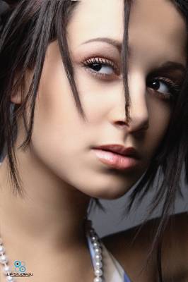 model Francesca Ghirardani headshot modelling photo taken at Leeds taken by Warwick Stein