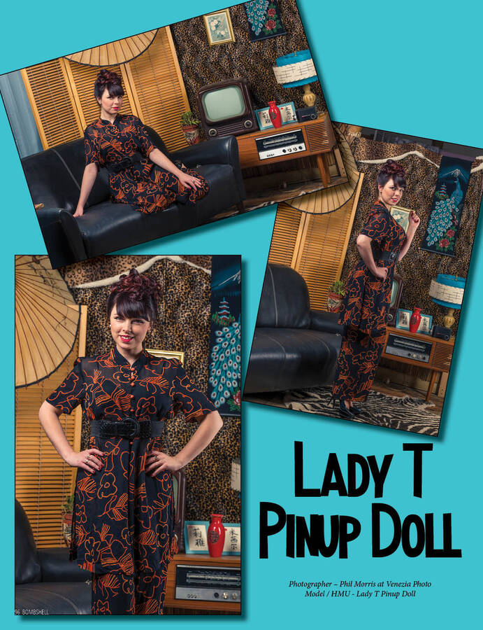 photographer VeneziaPhoto pinup modelling photo with Lady Tee Pinup Doll